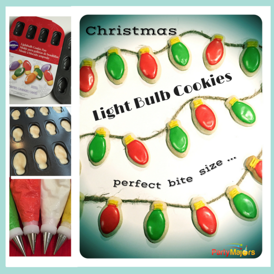 Christmas Light Bulb Cookies w/ Wilton Cookie Pan